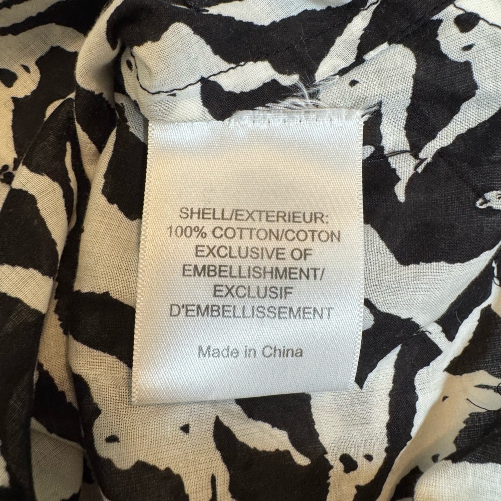 Tory Burch Monochrome Patterned Button Down Shirt - image 8